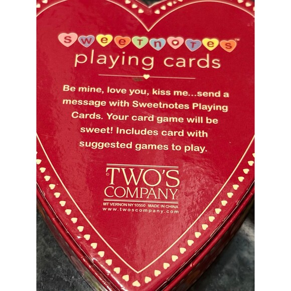 Conversation Heart Playing Cards - Picture 4 of 4